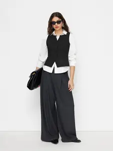 Cider V-neck Button Blazer Vest