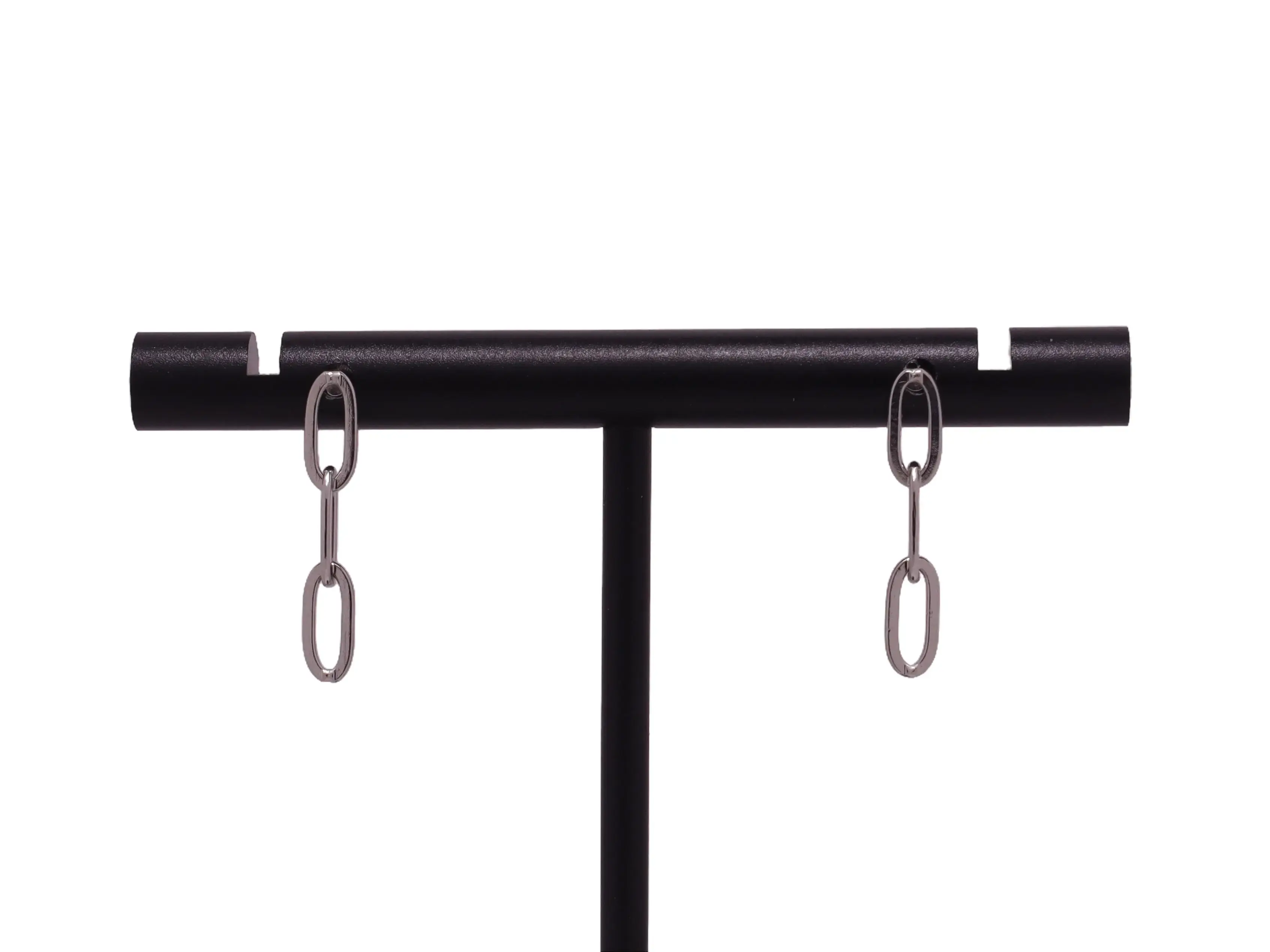 Stainless Steel Paperclip Drop Earrings, Fashion Costume Jewelry Accessories for Women