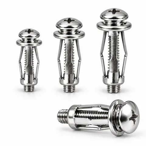 30/60/90Pcs M4 M5 M6 Thin Panel Rivet Locking Nuts Set, Rustproof Zinc Plated Carbon Steel Fasteners for Sheet Metal Fixing
