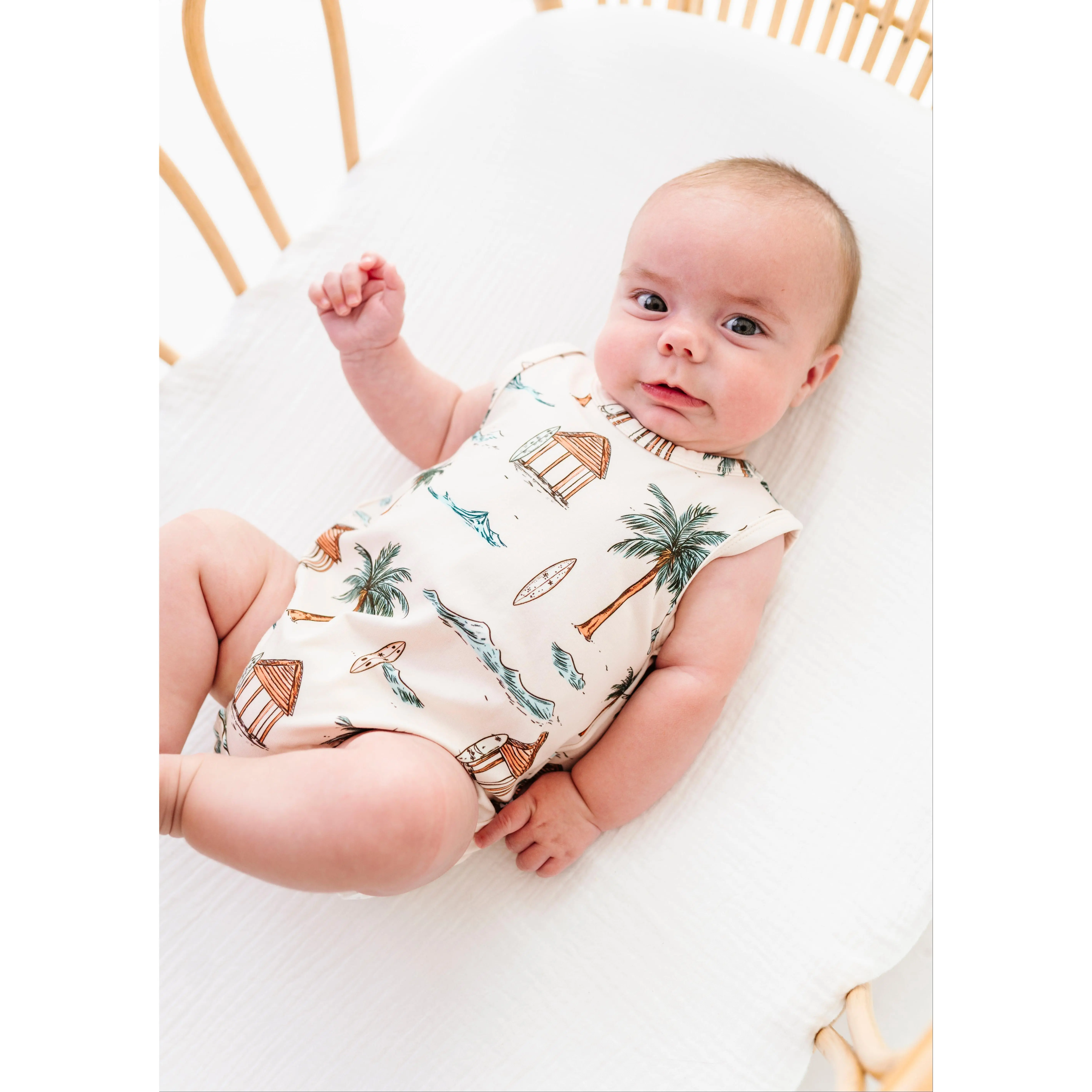 Boho Surf Tank Bubble Romper