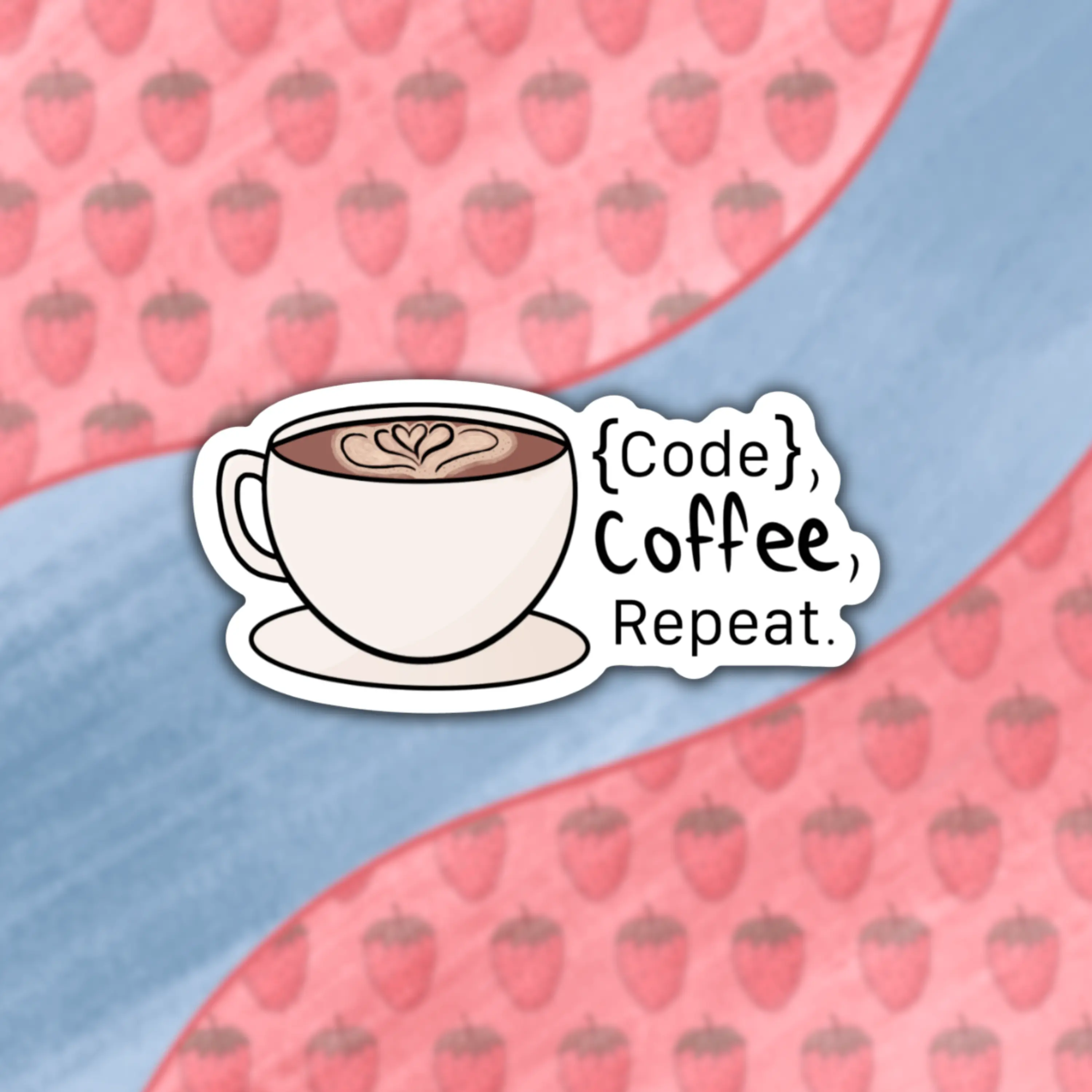 Code Coffee Sticker Software Engineer Sticker Tumbler Sticker Laptop Gifts for Engineer Computer Science Cute Tech Sticker Engineer Gift