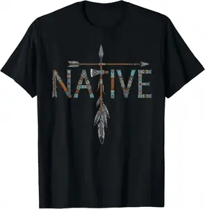 Native Indian American Day Pride Indigenous Native American T-Shirt Casual Graphic Natural Menswear