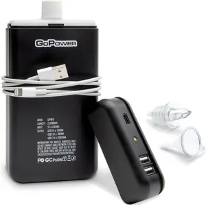 Power Bank Flask (8 oz) - Hidden Alcohol Travel Flask – Secret Liquor Container for Beaches, Cruises, and Sports Events – Includes Funnel & Spout