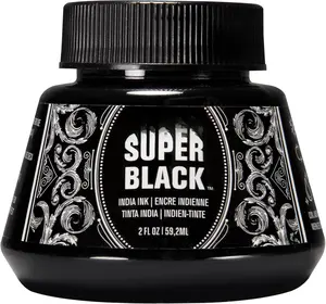 Super Black India Ink, 2-Ounce