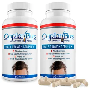 CalviStop | Capilar Plus with Anti-Androgen System | Hair Growth Supplement | Hair Loss Treatment | Healthy Skin, Hair & Nails - Count 60 (2)