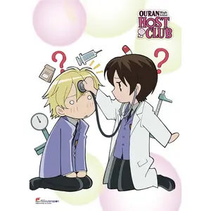 Ouran High School Host Club - Haruhi Fujioka & Tamaki Suoh 01 Wall Scroll