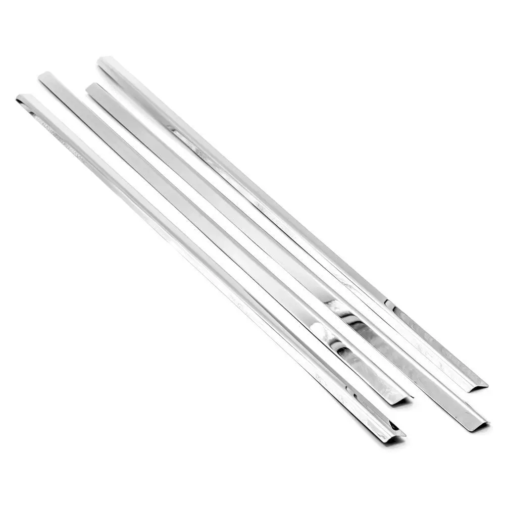 Vehicle-Specific Chrome 304 Polished Stainless Steel Tape-On Window Molding Sill Overlays, Easy-Install Premium Steel Look Car Exterior Accessory, Modern Instant Trim Boost for 1999-2004 Grand Cherokee