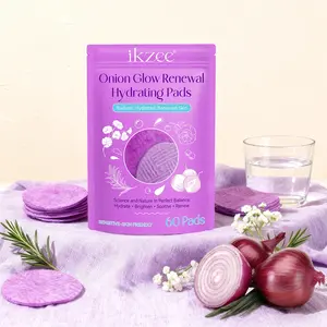 60pcs Ikzee Onion Radiance Skin Moisturizing Wipes, Long-Lasting Hydration Even Tone Plump Skin, Suitable for Sensitive Skin