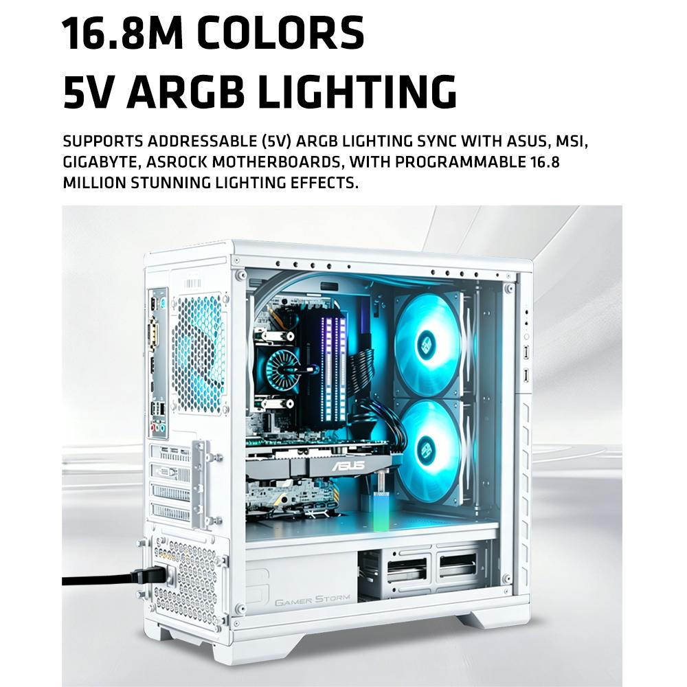 ARGB GPU Support Bracket,with RGB light,ARGB GPU Holder,Height Adjustable,Light Sync to motherboard,Holder bracket for PC GPU,Computer Accessories
