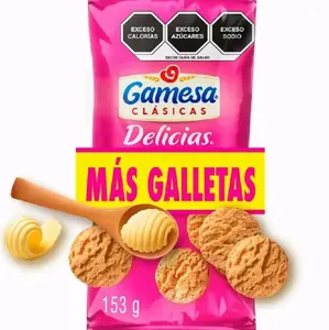 Gamesa Clásicas Delicias Sabor Coco 5 Pack 153g Galletas Más Galletas  Snack