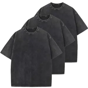 3 Pack Women's Cotton T-Shirts Oversized Unisex Short Sleeves Casual Loose Wash Solid Basic Tee Tops