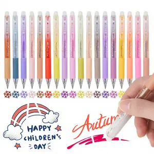 Colorful Erasable Gel Pens,0.7mm,12/24/36 Colors,Retractable Gel Ink Pens,Assorted Colors Fine Point Pens for Drawing, Writing,Planner at School, Writing Stationery