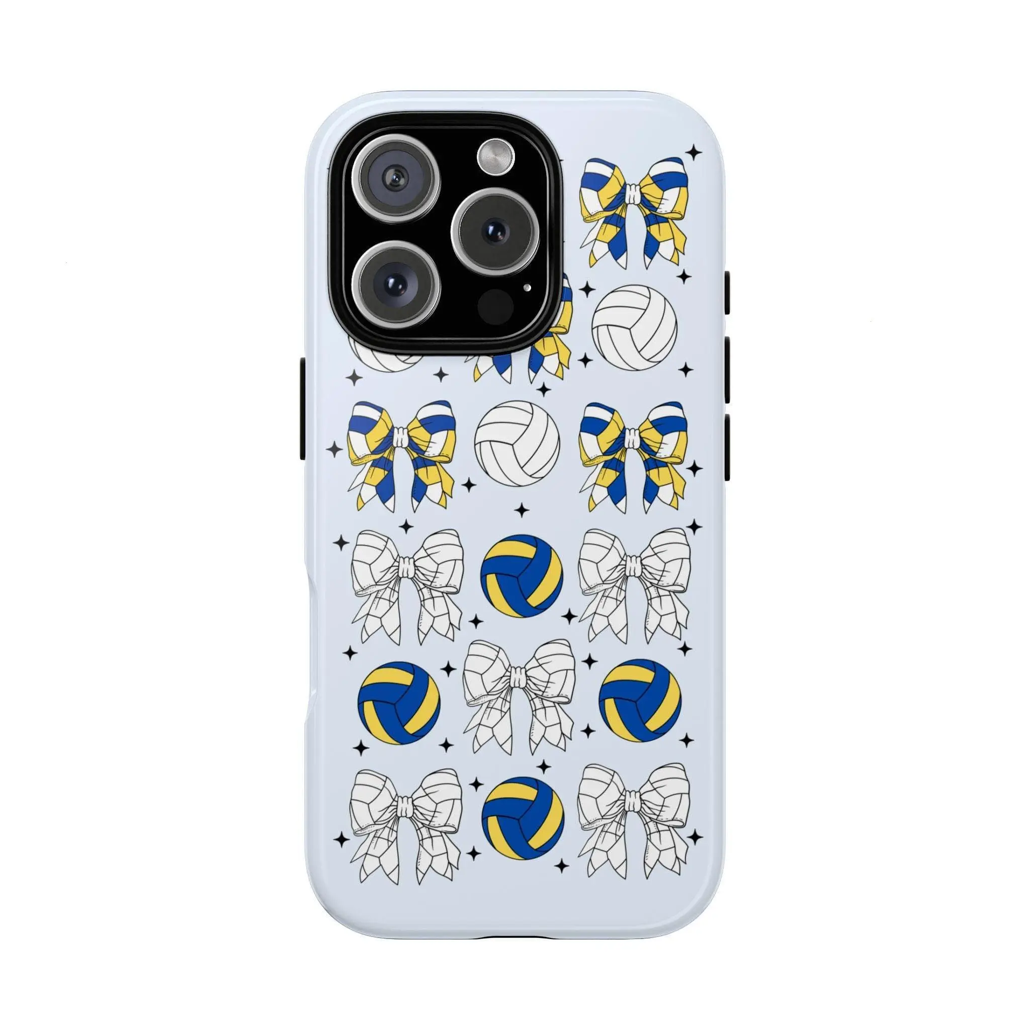 Volleyball Phone Case, Volleyball Player Phone Case, Sports Phone Cover, Volleyball Coquette Bow Phone Cover