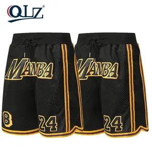 Men's Regular Fit Letter & Number Print Drawstring Waist Jersey Basketball Shorts, Casual Quick Drying Breathable Shorts, Summer Bottoms For Outdoor Daily Wear