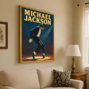 Unframe Michael Jackson Canvas Print Iconic Music Wall Decor