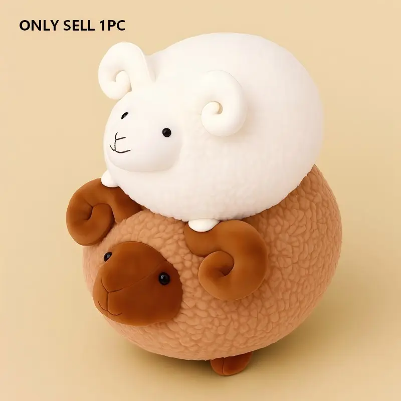 Cute Sheep Soft Filled Pillow, and Ball Shaped Plush Cushion, Sofa Bed Backrest Comfortable Pillow, Gift Home Decor