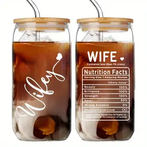 Unique Exquisite Glass Cup Set, Drinking Glasses, Perfect Christmas Gift for Wife, Bride, Engaged Women, Creative Holiday Present Idea