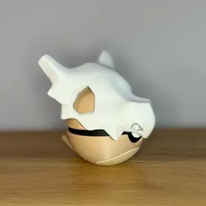 #0104 Cubone Ball - Made to Order, 3D Printed Pokeball Figure, High-Quality PLA