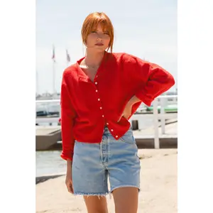 Free Falling Button Cardigan