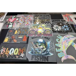10 pack Single Color Or Full Color Direct-to-Film Transfers, Premium Custom Prints for Any Fabric Vibrant Colors & Durable Designs Perfect for T-Shirts Hoodies