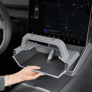 [ Tesla Organizer Box Pro ] Under Screen Storage Organizer Magnetic Center Console Organizer - Compatible with Tesla Model 3 Highland 2024-2026 & Model Y Juniper 2025-2026 Accessories [Not Fit 2017-2023 Model 3 & 2021-2024 Model Y]