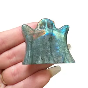 Halloween Gemstone Carving - Large, Medium, Small Crystal Halloween Carving - Spooky Crystal Carving #2