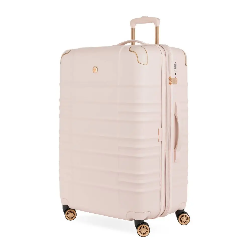 SWISSGEAR Cascade II Hardside Large Checked Spinner Suitcase: Tear-Resistant 8-Wheel Telescoping Handle