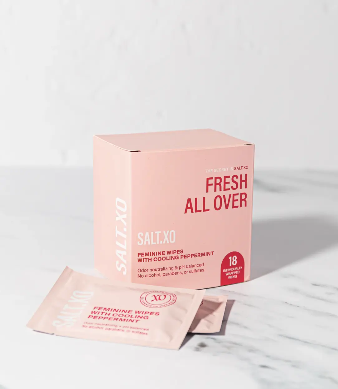 Salt.Xo Fresh All Over Feminine Mint Wipes Salt.Xo Fresh All Over Feminine Mint Wipes