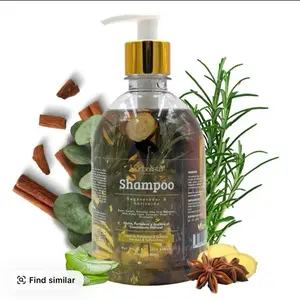 500ML  Viral New Herbal Shampoo & Conditioner With Real Pieces of Rosemary, Cinnamon, Anise, Clove, Aloe, Ginger, & Eucalyptus - Fortalece, Regenera, Acelera Crecimiento – 100% Natural & Handcrafted