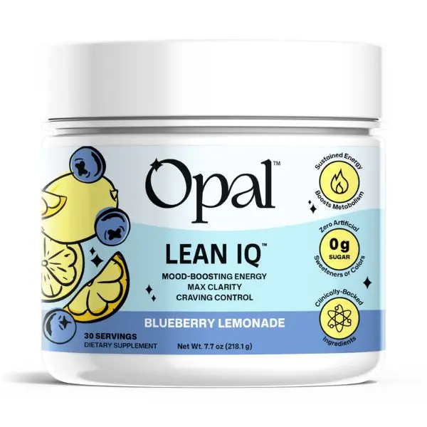 Opal LeanIQ Refresher - Energy & Focus Drink Mix, Clean Energy, Mental Clarity & Mood Support with goBHB Ketones, Natural Caffeine, L-Theanine, Rhodiola & B6