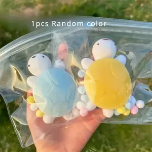 1pc Soft Turtle Squishy Toy - Slow Rebound Relaxation & Fun, Perfect Adults and Youngsters, Ideal Holiday Gift, TPR Material, Blue & Yellow Turtle Design, Stress Relief Toy |       Relaxing Sensory Toy |       Durable Toy