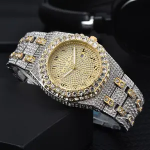High quality iced out  wrist watch automatic waterproof bling bling