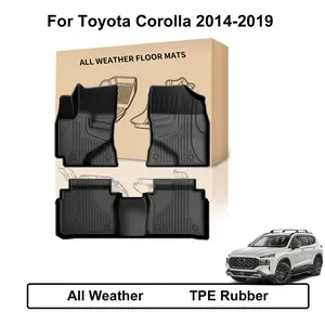 For 2014-2019 Toyota Corolla Car Floor Mats Carpet TPE Rubber All Weather Liners
