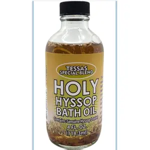 MW 1 PIECE TESSAS SPECIAL HOLY HYSSOP BATH OIL 4 OZ.-118 ML/Scented oils