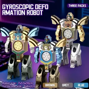 3-Piece Transformable Fidget Spinner Set, Unisex Stress Relief Toy, Fun Puzzle Game, Perfect Party Gift, Ideal Birthday Present