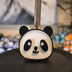 Panda Straw Topper, Cute Silicone Drink Accessory for Tumblers, Reusable Party Decoration