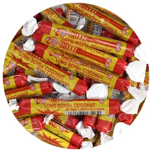 Long Boys Coconut Candy, 1 Pound Bag (Approx. 40 pieces), Coconut Long Boys Candy, The Hampton Popcorn & Candy Company