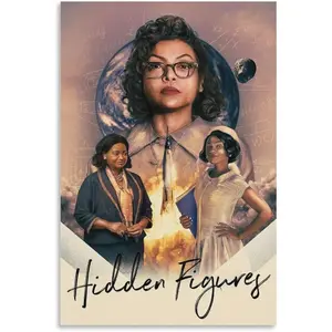 Hidden Figures Classic Movie Poster (6) Canvas Painting Poster Wall Art Decorative Picture Prints Modern Decor Framed-unframed 12x18inch(30x45cm)