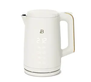 Beautiful 1.7L One-Touch Electric Kettle, White Icing by Drew Barrymore
