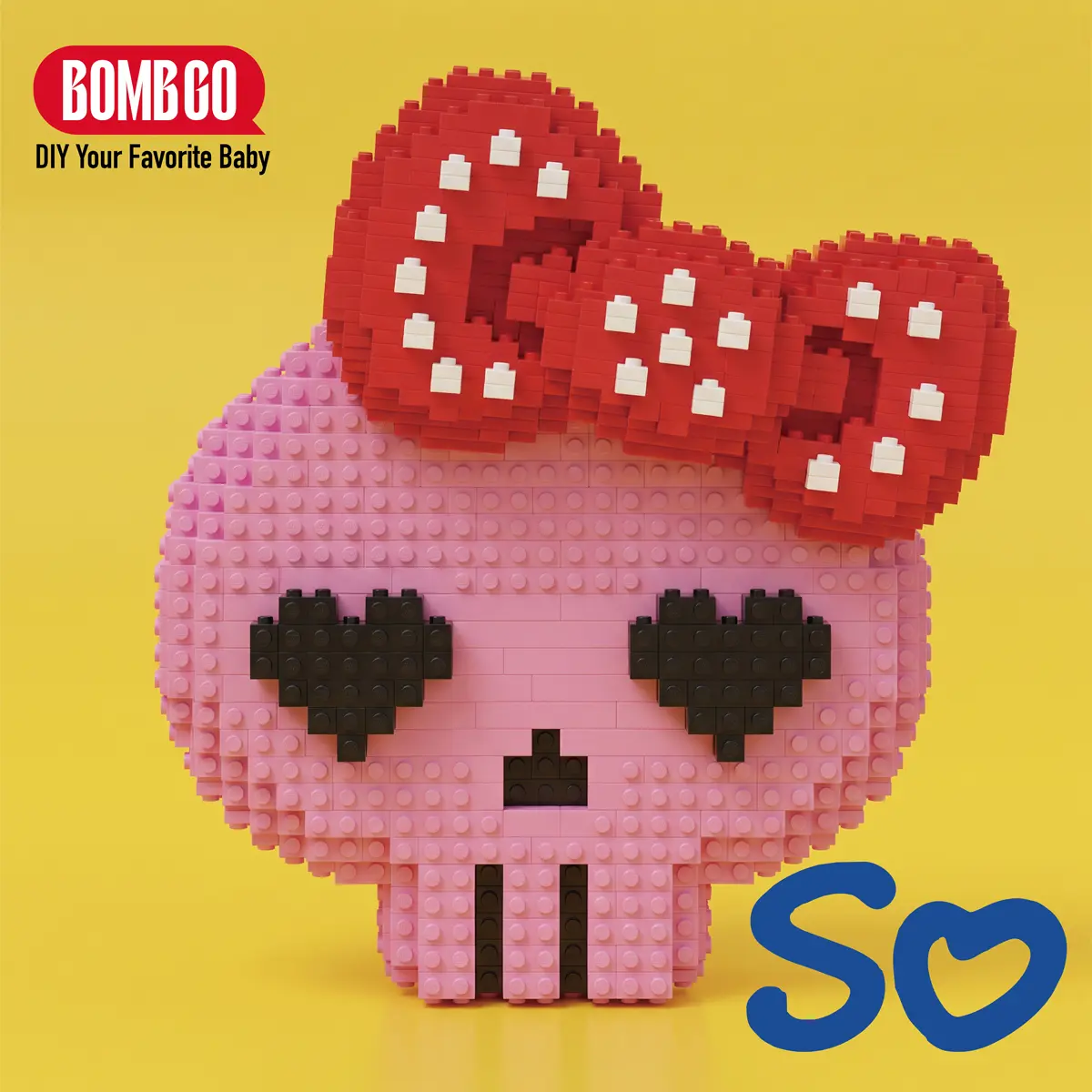 BOMBGO  Building Block, Toys,Birthday Gift,Christmas Gift,Educational Building Blocks,Trend Decoration,Cool Gifts,Brick,Family Bonding BlackFriday Christmas