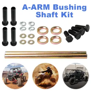 Front Lower A Arm Bushings Kit W/Shaft 7501093 Two Front Lower A-Arm Bushing & Shaft Kit Replaces 5020681 for Polaris Sportsman 570 600 700 800 for Trail 250 330 400 Etc for Trail Boss 325 330
