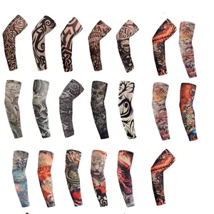 10 Pcs Breathable Knit Sleeves, Unisex Floral & Geometric Patterns, Sports Print Sleeves, Outdoor Cycling & Casual Wear, Durable Fashion Sun Protection Sleeves, Sports Arm Sleeve