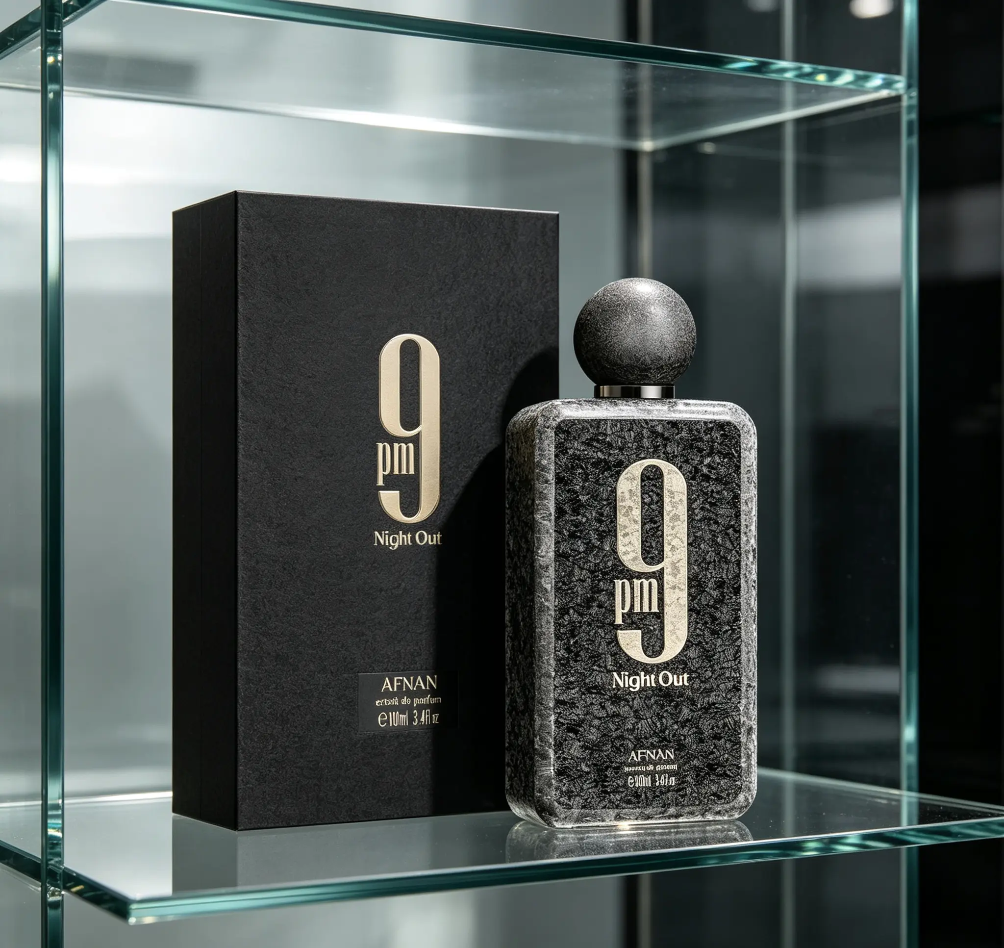 9 PM Night Out Unisex Extrait De Parfum – 3.4 Fl Oz / 100ml, Long-Lasting Sensual Evening Fragrance for Men & Women, Bold Nighttime Perfume