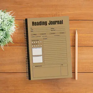 Reading Journal Planner Notebook - Organize Your Reading Journey with Dedicated Sections for Titles, Reviews, Quotes, and Personal Reflections
