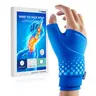 Fitomo Wrist & Thumb Ice Pack Wrap - Cushioned Design, One Size, Couple Theme Colors, Smooth Wrist Support Brace with 3D Cooling Tech, Reusable Heat/Cold Mode, Tie Closure, for Work Sore Areas & Swelling Reduction