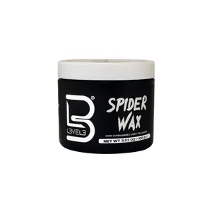 L3 Level 3 Spider Wax - Long Lasting and Strong Hold Improve Your Hair Volume and Texture 3.53oz
