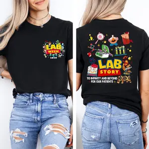 T0y Story Lab Week 2026 Shirt, Medical Lab Science Top, Laboratory Gift, Lab Tech Team Tshirt, Back To School Matching Outfit, Unisex Short Sleeve Tee, Casual Clothing Crewneck Tee