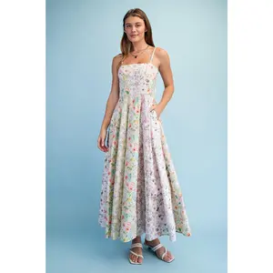 Gigio Mixed Floral Cotton Maxi Dress - Multi Flower