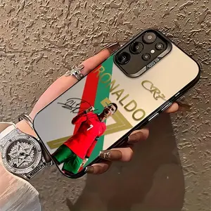 C-Cr7-R-Ronaldo's Phone Case Is for Samsung Galaxy S25 S24 S23 S22, Featuring a Shockproof Matte Back., Anime Phone Case, Smartphone Case, Phone Protection, Stylish Cover, Sleek Design, Durable Material, Protective Shell, S