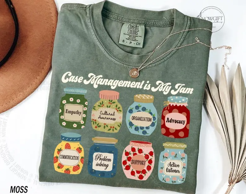 Case Manager Shirt, Case Worker Shirt, Nurse Case Manager, Social Worker Case Manager, Case Management is My Jam, Mental Health, LCSW LMSW